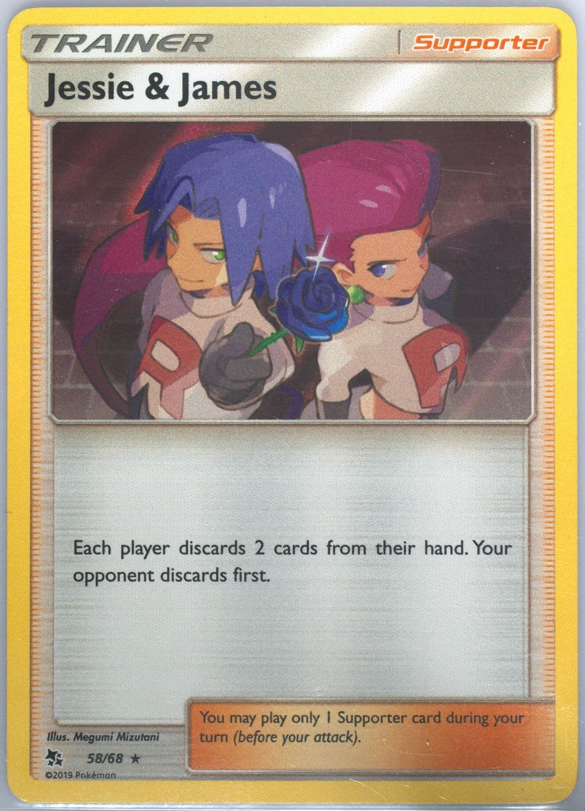 Jessie & James-Holo (58) 2019 Pokemon Sun & Moon Hidden Fates