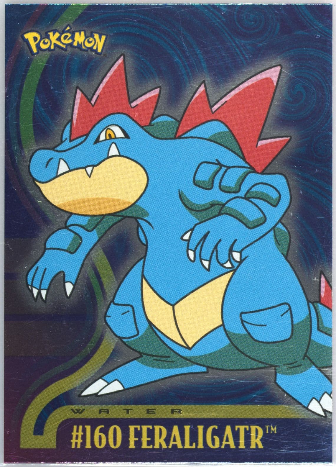 Feraligatr Foil (160) 2001 Topps Pokemon Johto Series 1