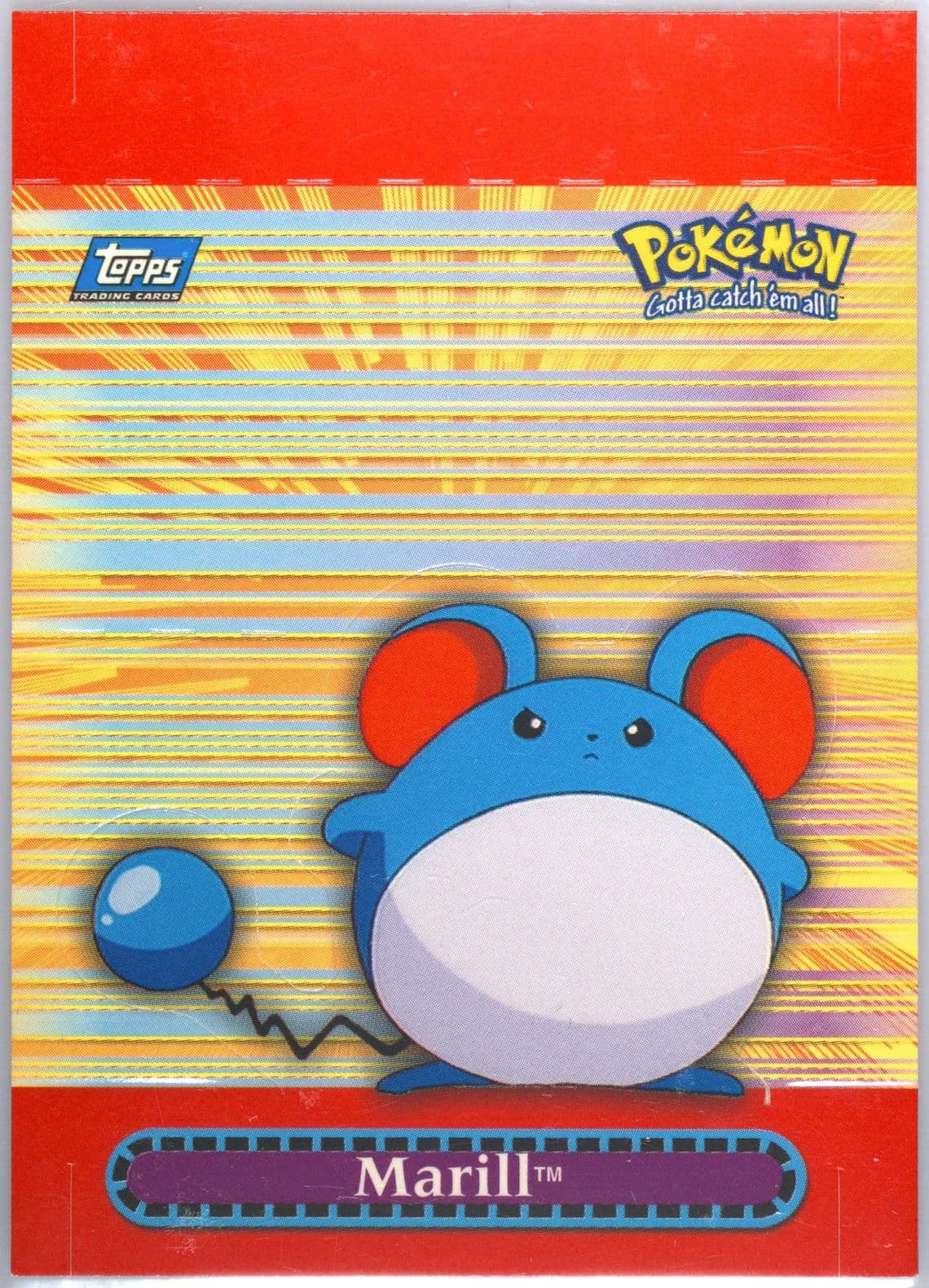 Marill (6) 2000 Topps Pokemon TV Animation Series 3 Pop-Up