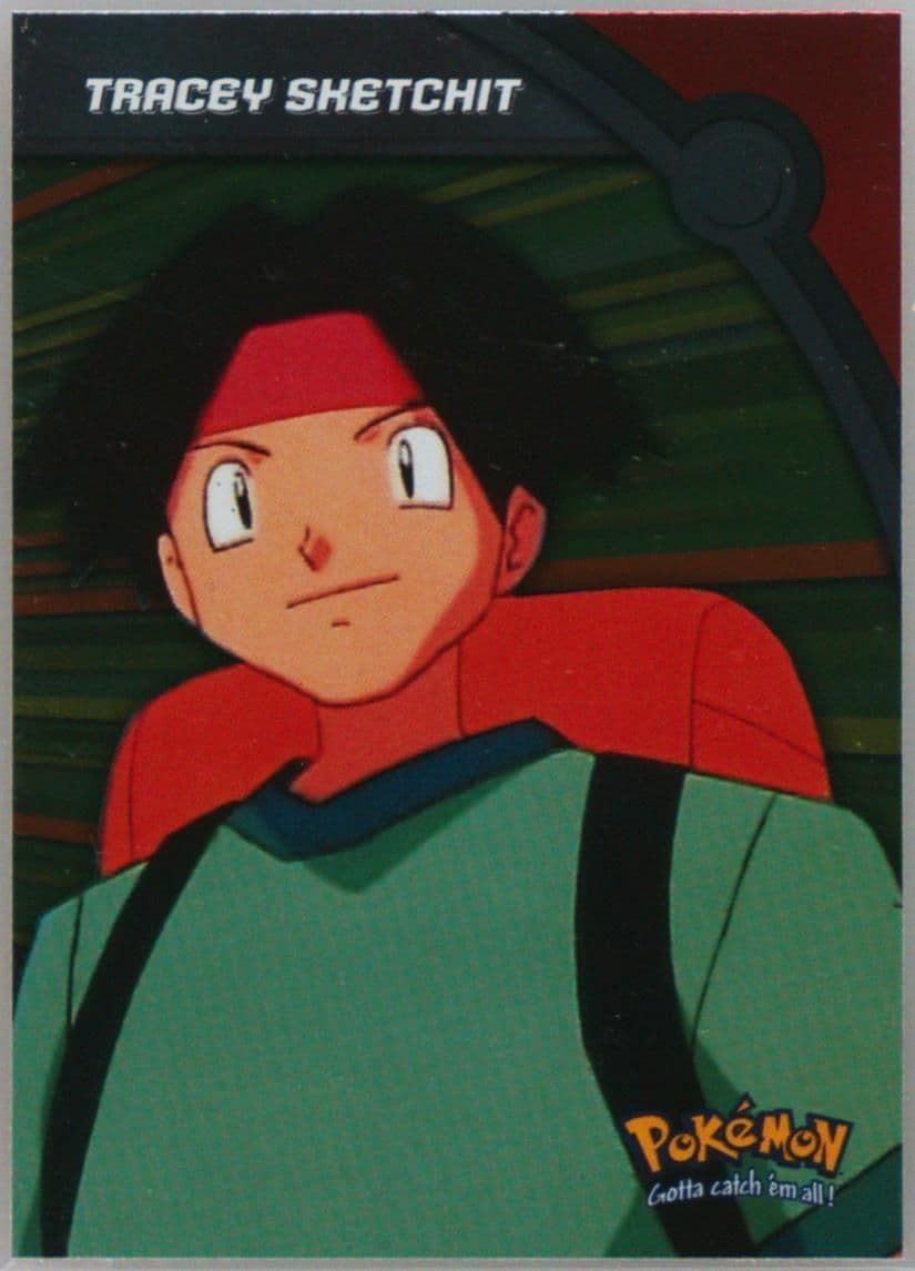 Tracey Sketchit Foil (HV11) 2000 Topps Pokemon TV Animation Series 3 Heroes & Villains