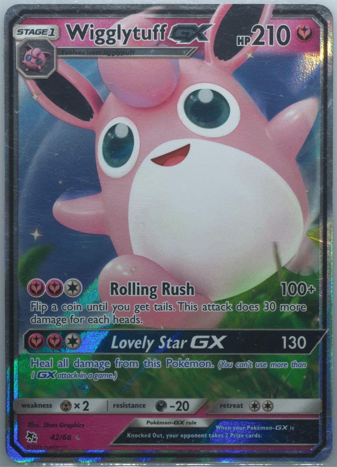 Wigglytuff GX (42) 2019 Pokemon Sun & Moon Hidden Fates