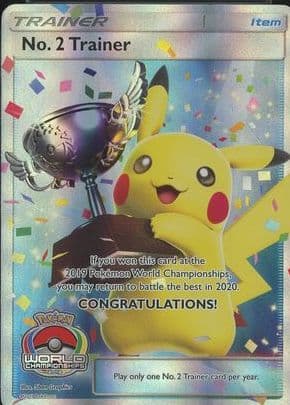 No. 2 Trainer 2019 Pokemon World Championships Promo