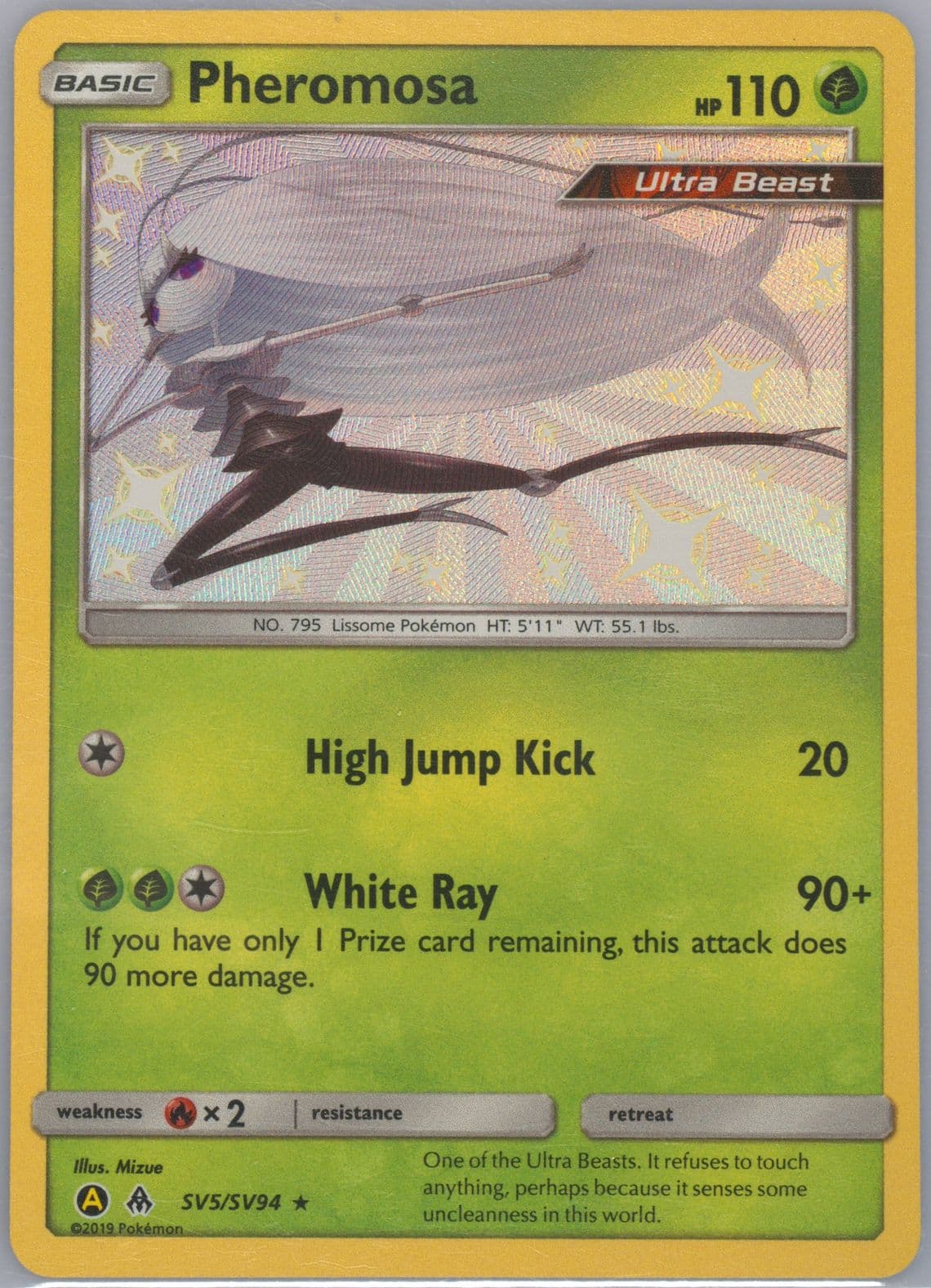 Pheromosa-Holo (SV5) 2019 Pokemon Sun & Moon Hidden Fates