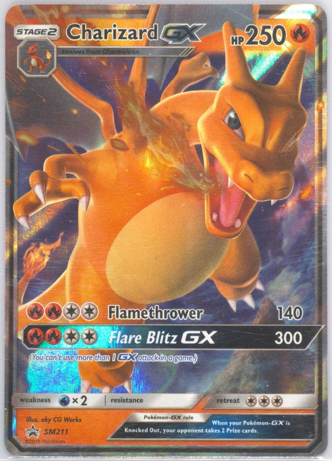 Charizard GX Hidden Fates Tins (SM211) 2019 Pokemon SM Black Star Promo