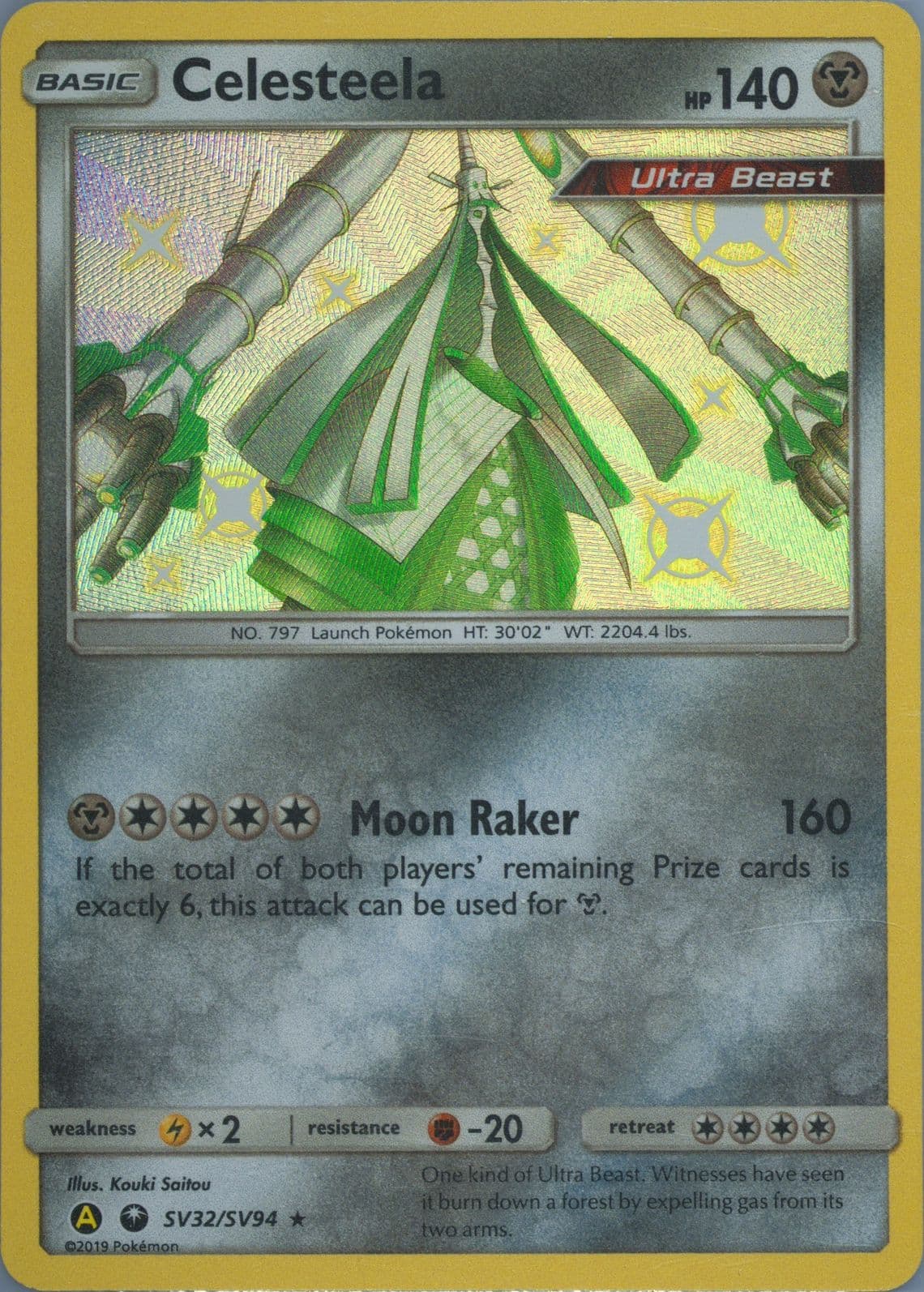 Celesteela-Holo (SV32) 2019 Pokemon Sun & Moon Hidden Fates