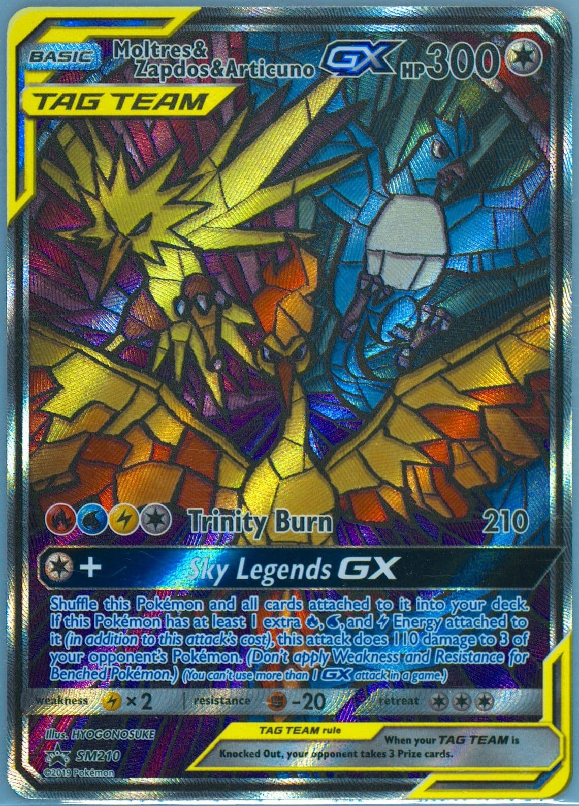 Full Art/Moltres & Zapdos & Articuno GX Hidden Fates Elite Trainer Box (SM210) 2019 Pokemon SM Black Star Promo