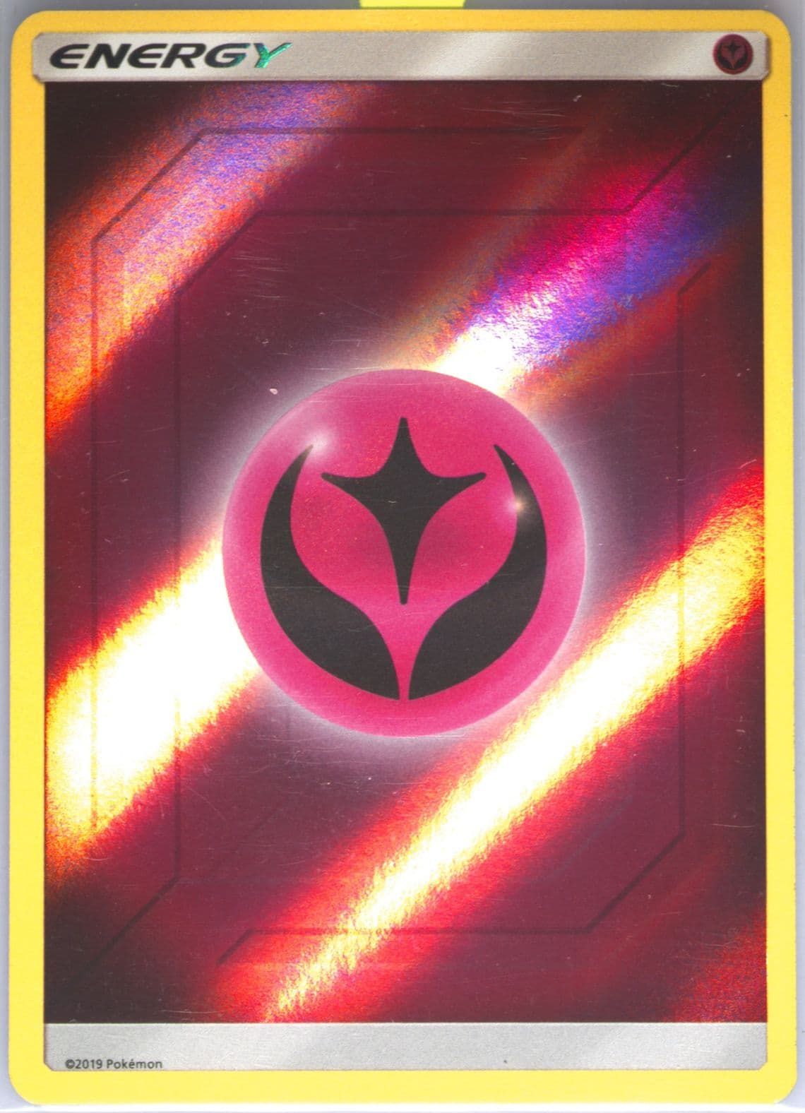 Fairy Energy-Reverse Foil 2019 Pokemon Sun & Moon Hidden Fates