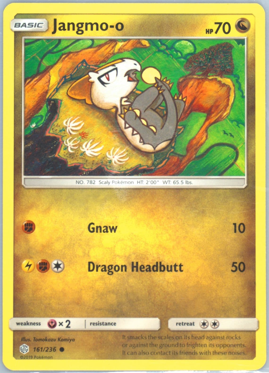 Jangmo-O (161) 2019 Pokemon Sun & Moon Cosmic Eclipse