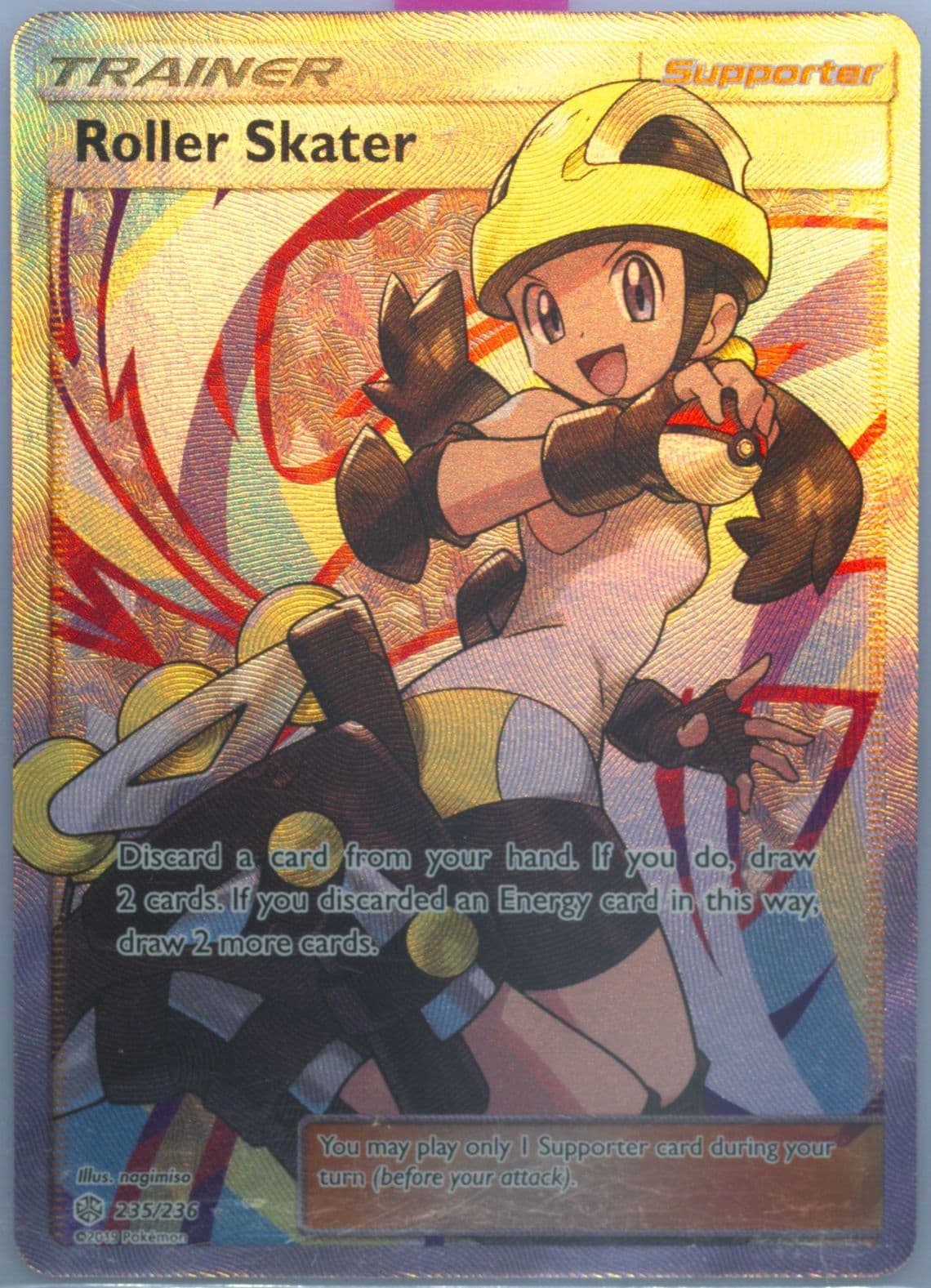 Full Art/Roller Skater (235) 2019 Pokemon Sun & Moon Cosmic Eclipse