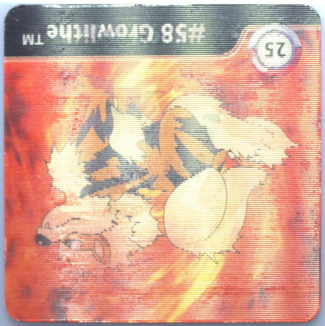 Arcanine/Growlithe (25) 1999 Pokemon Action Flipz Series One