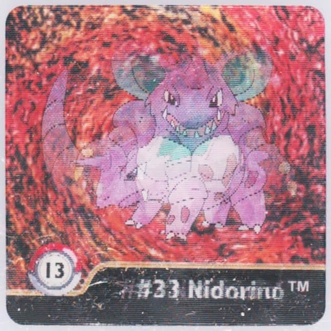 Nidoking/Nidoran/Nidorino (13) 1999 Pokemon Action Flipz Series One