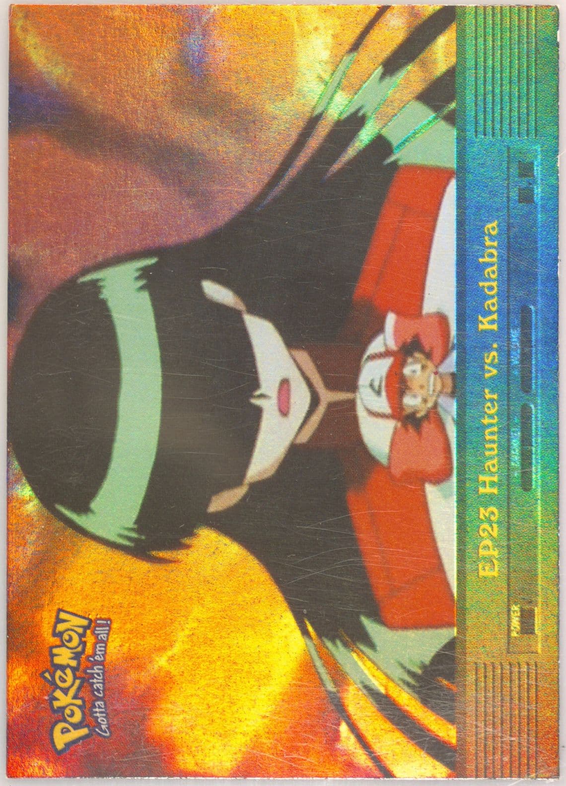 Haunter vs. Kadabra Rainbow Foil (EP23) 2000 Topps Pokemon TV Animation Series 2 Episode Cards