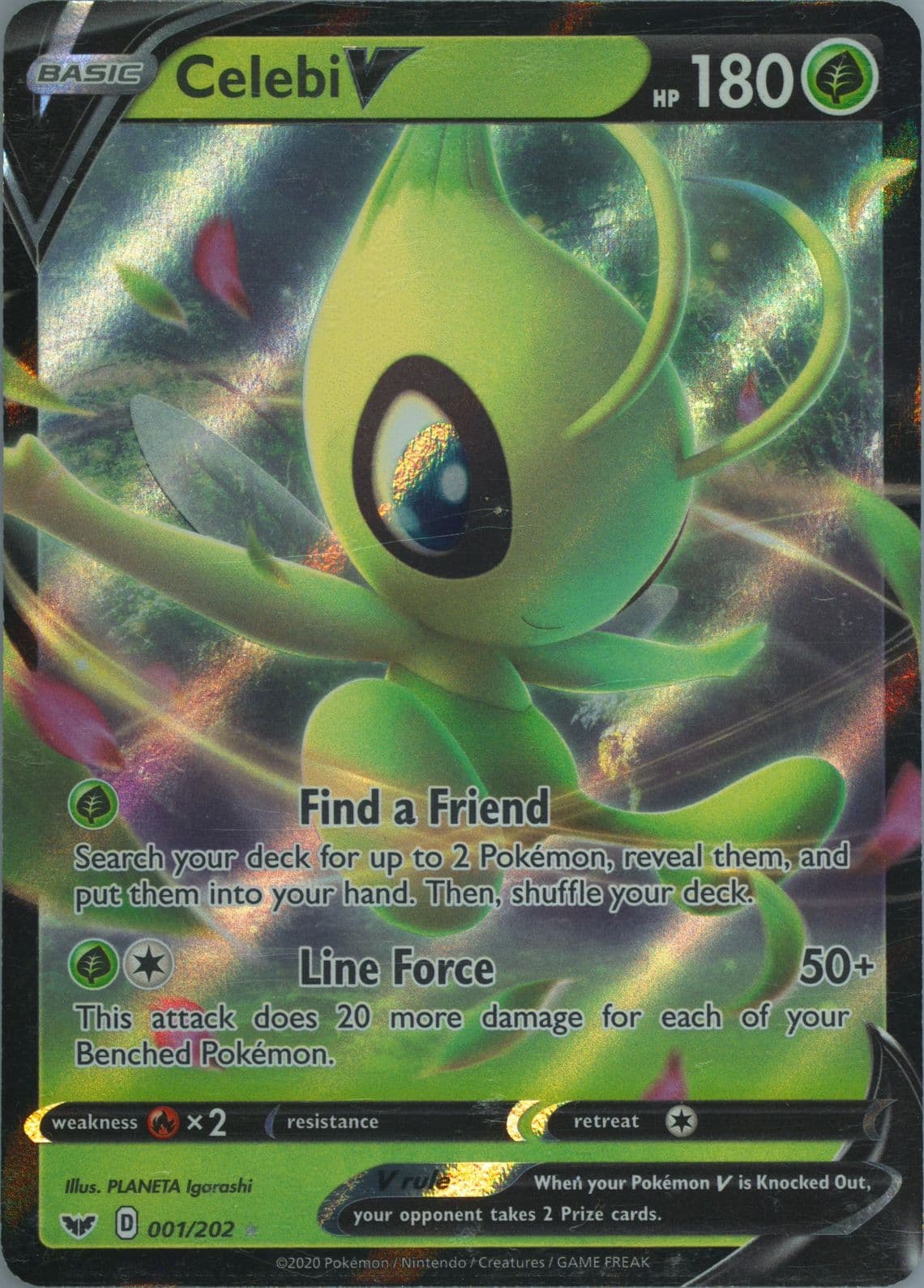 Celebi V (001) 2020 Pokemon Sword & Shield