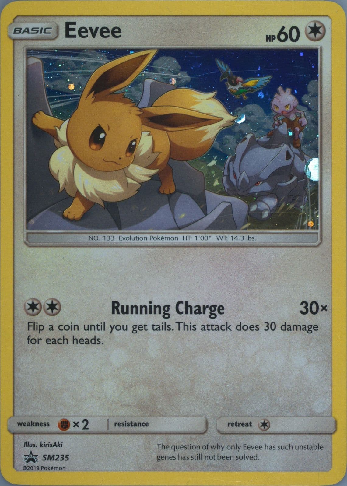 Eevee-Holo Pikachu-GX & Eevee-GX Special Collection (SM235) 2019 Pokemon SM Black Star Promo