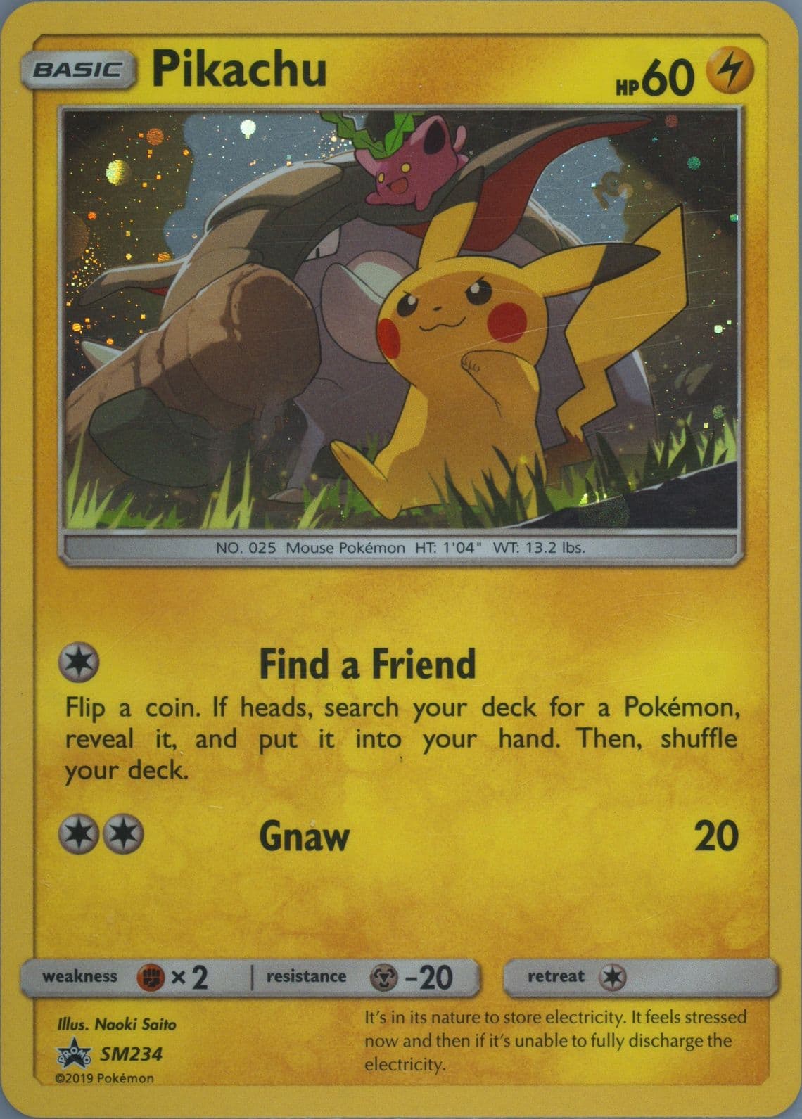 Pikachu-Holo Pikachu-GX & Eevee-GX Special Collection (SM234) 2019 Pokemon SM Black Star Promo