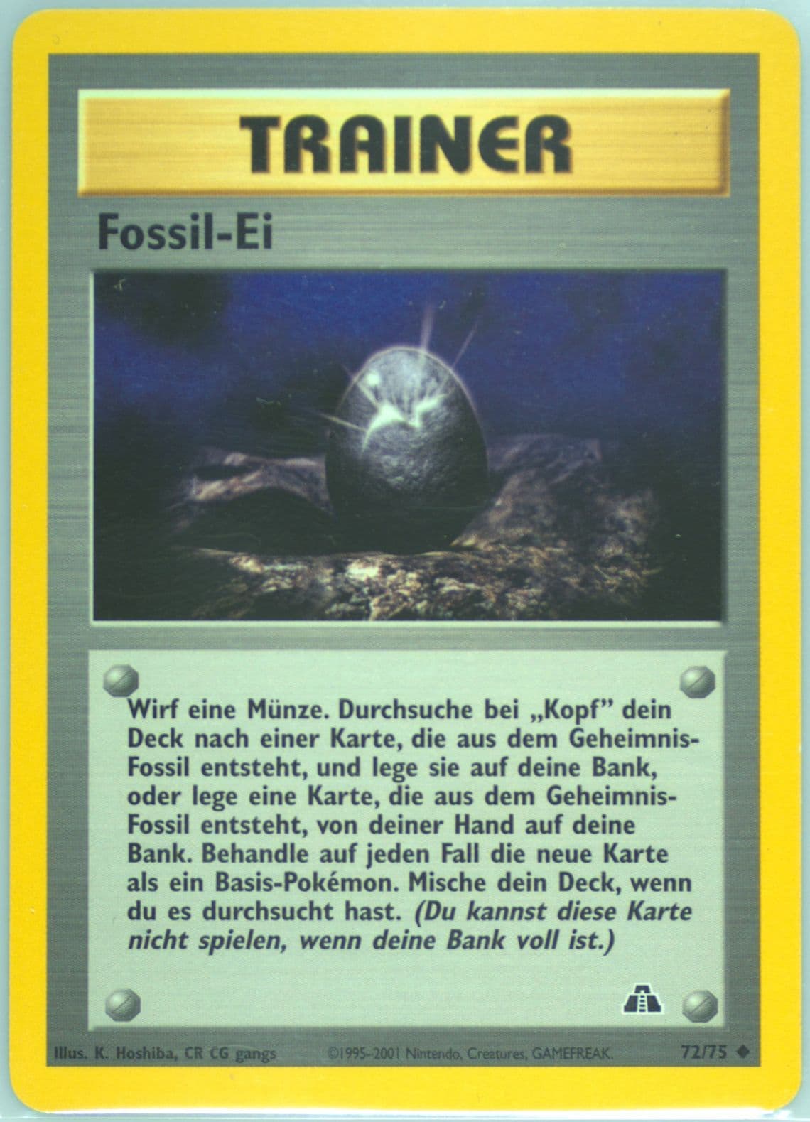 Fossil-EI German (72) 2001 Pokemon Neo Discovery