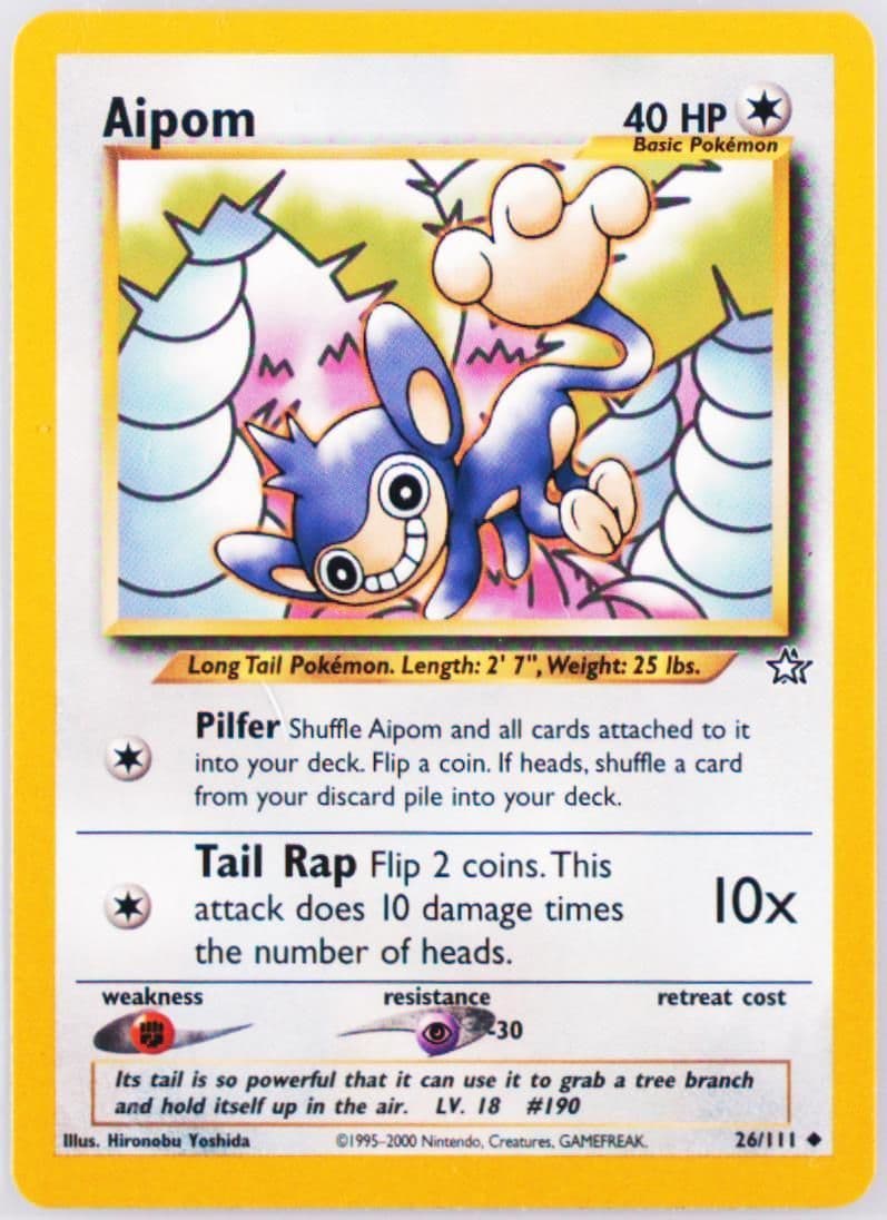 Aipom (26) 2000 Pokemon Neo Genesis