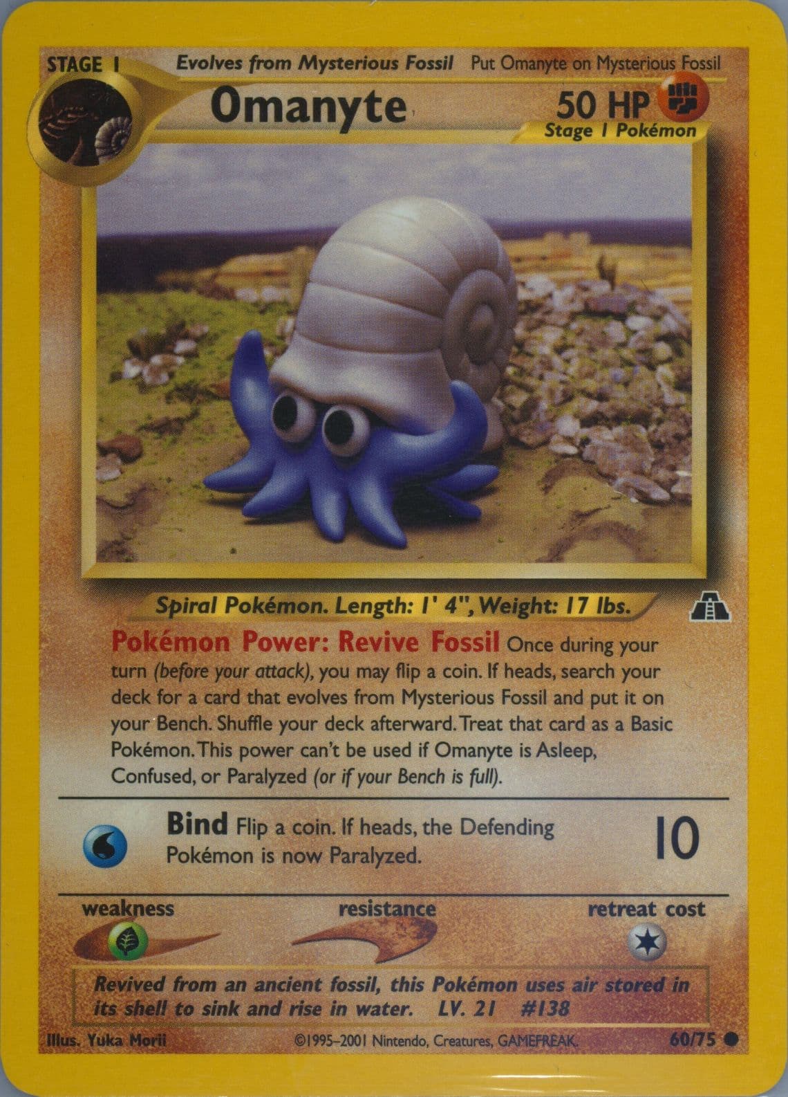 Omanyte (60) 2001 Pokemon Neo Discovery