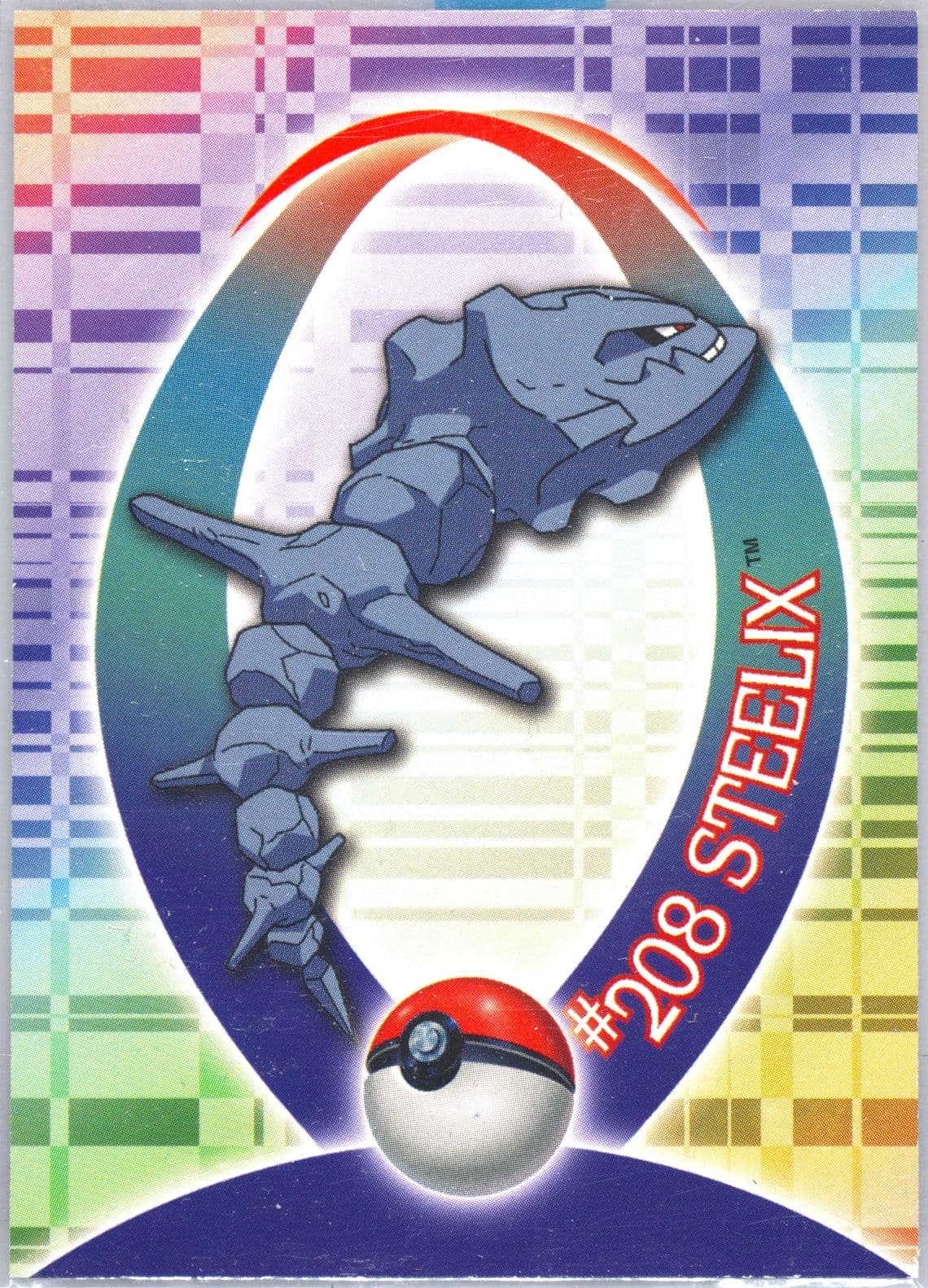 Steelix (45) 2001 Topps Pokemon Johto Series 1 Sticker Cards