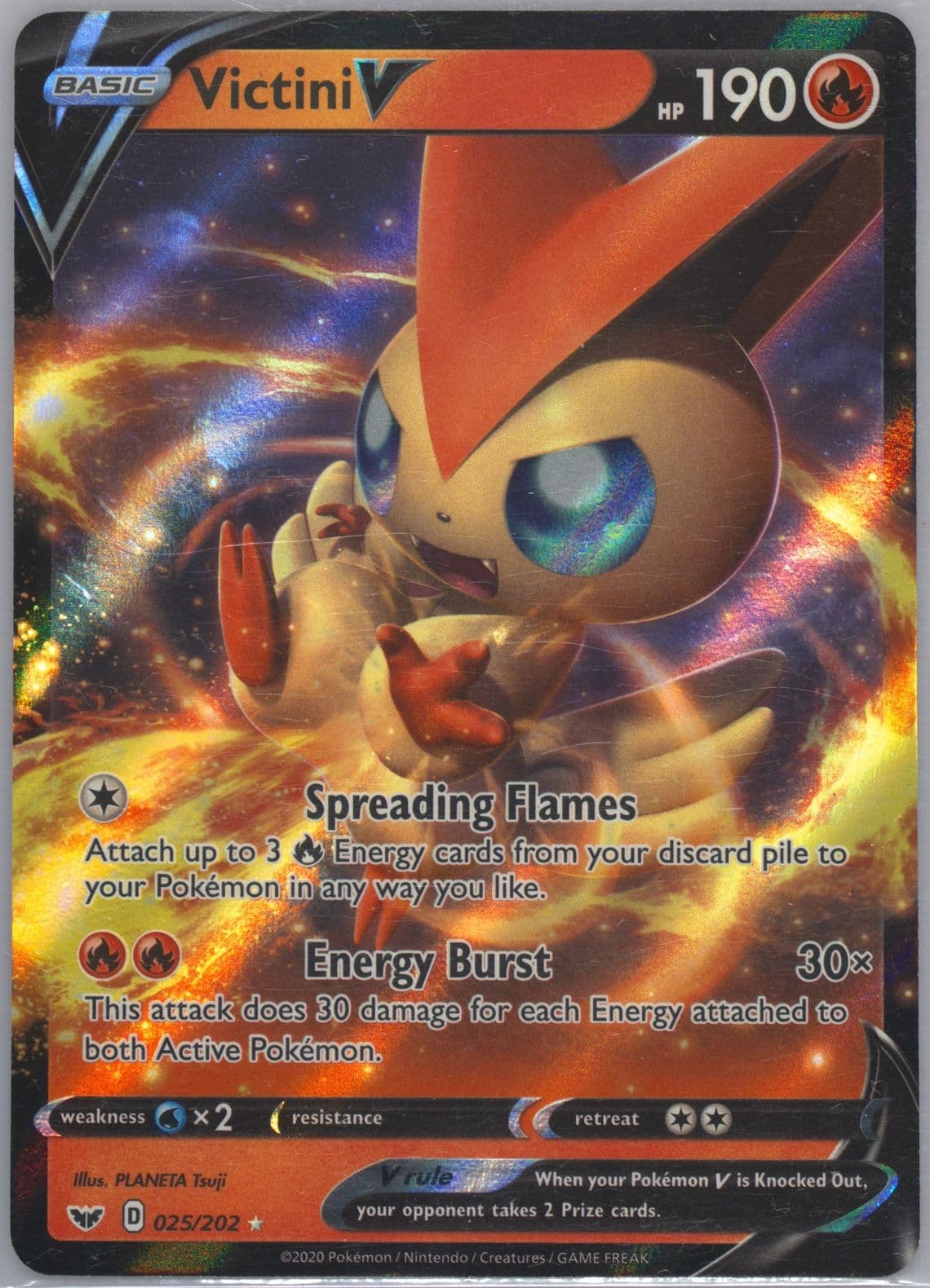 Victini V (025) 2020 Pokemon Sword & Shield