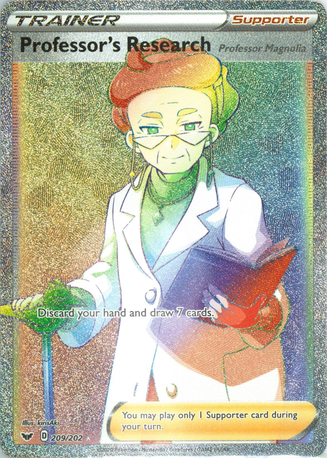 Full Art/Professor's Research Secret (209) 2020 Pokemon Sword & Shield