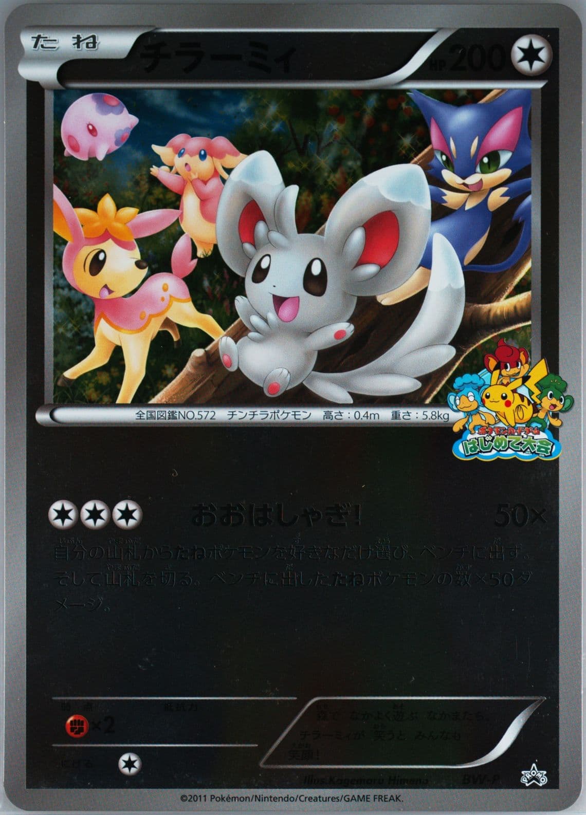 Minccino Beginner's Battle Conference-Jumbo (BW-P) 2011 Pokemon Japanese Black & White Promo