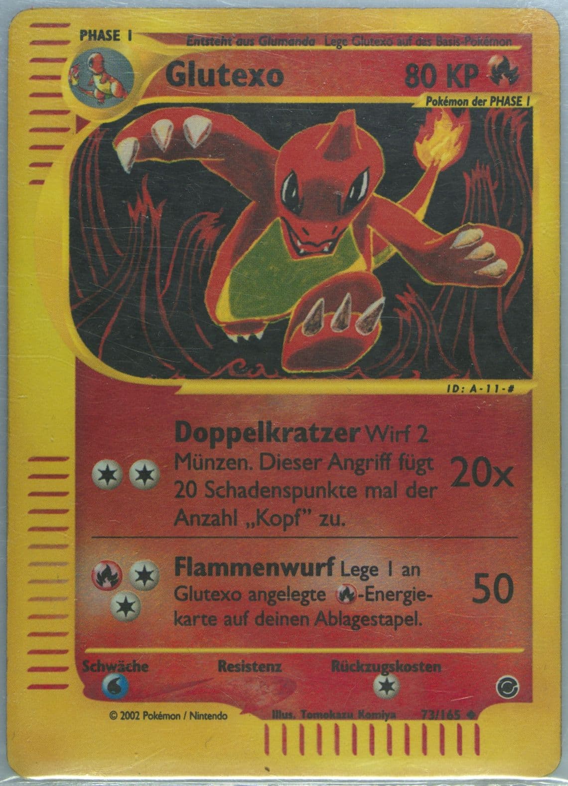 Glutexo-Reverse Foil German (73) 2002 Pokemon Expedition