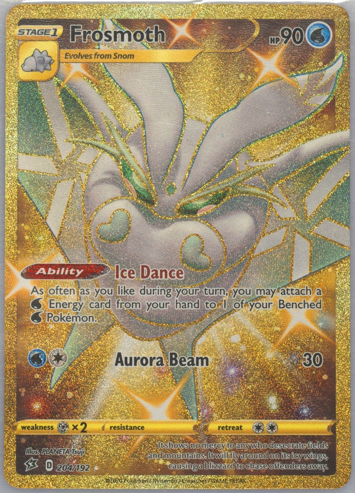 Full Art/Frosmoth Secret (204) 2020 Pokemon Sword & Shield Rebel Clash