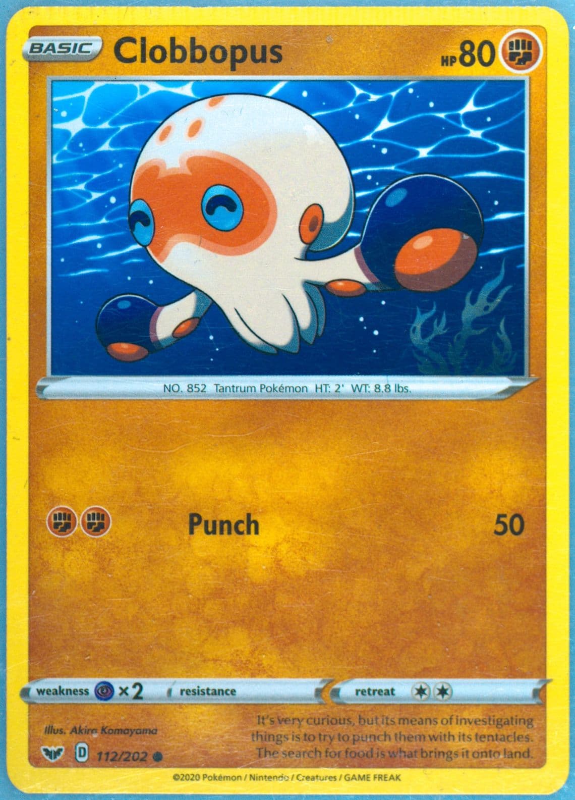 Clobbopus (112) 2020 Pokemon Sword & Shield