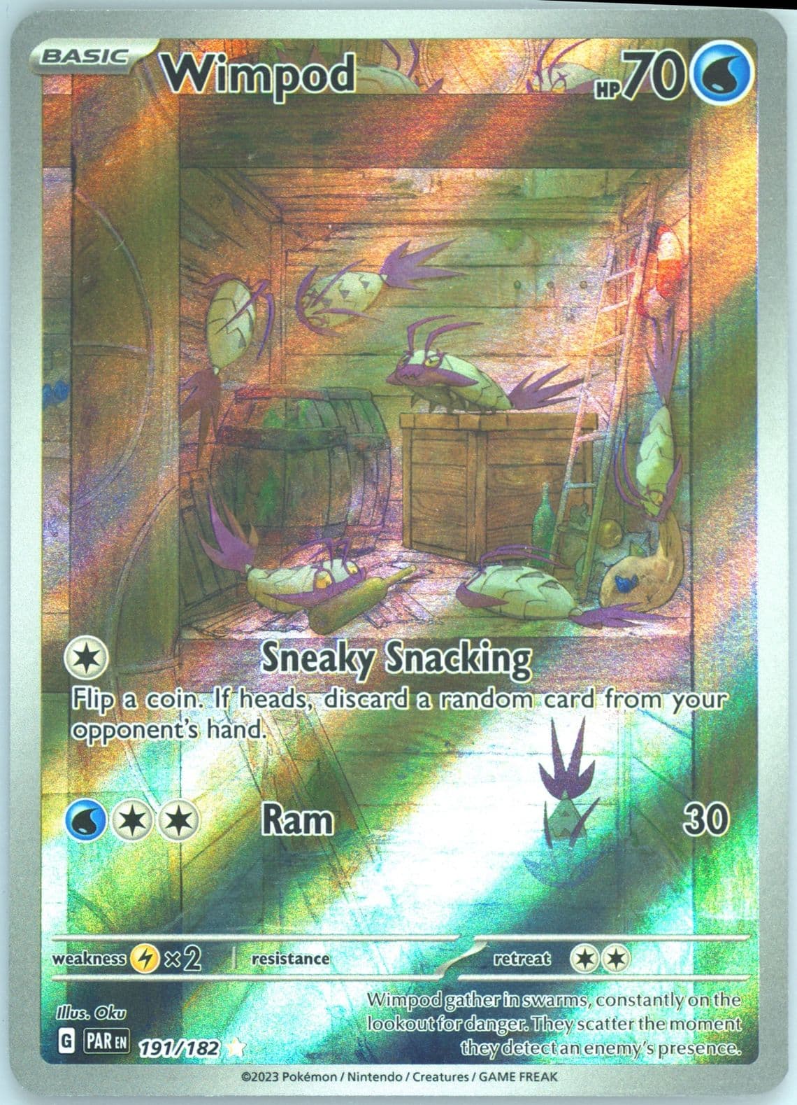 Wimpod Illustration Rare (191) 2023 Pokemon Spanish Par ES-Paradox Rift