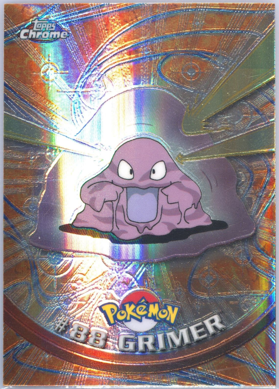 Grimer Spectra (88) 2000 Topps Chrome Pokemon T.V.