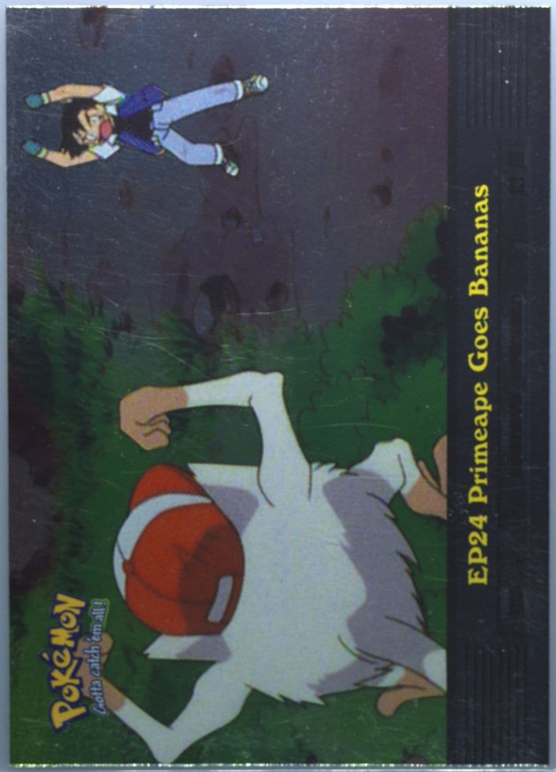 Primeape Goes Bananas Foil (EP24) 2000 Topps Pokemon TV Animation Series 2 Episode Cards