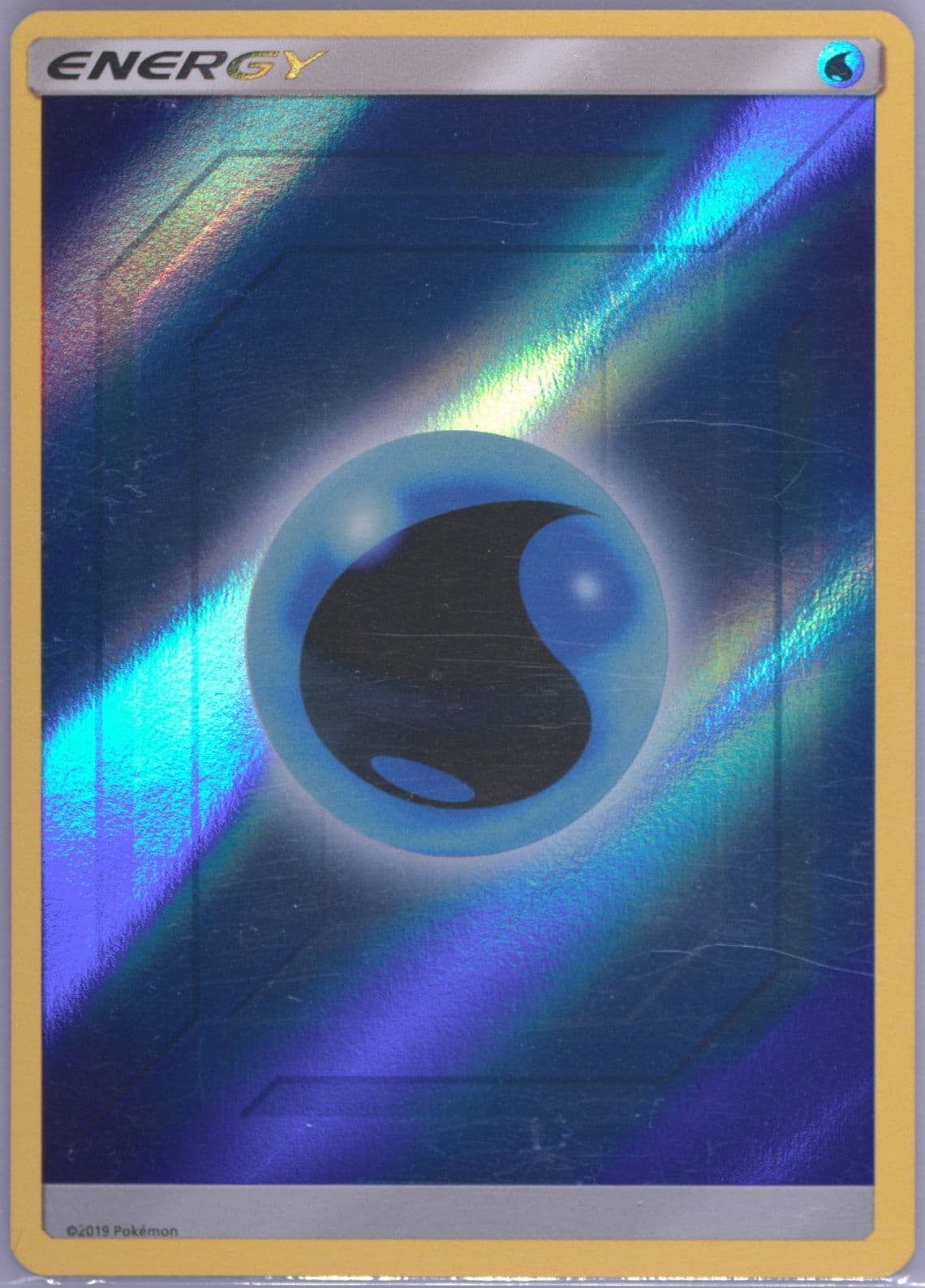 Water Energy-Reverse Foil 2019 Pokemon Sun & Moon Hidden Fates