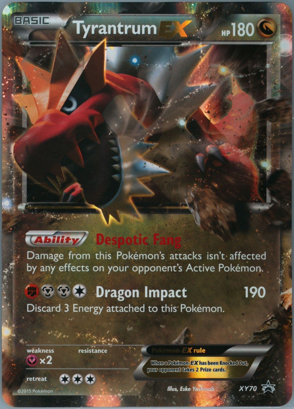Tyrantrum EX Tyrantrum EX Box-Jumbo (XY70) 2015 Pokemon XY Black Star Promos