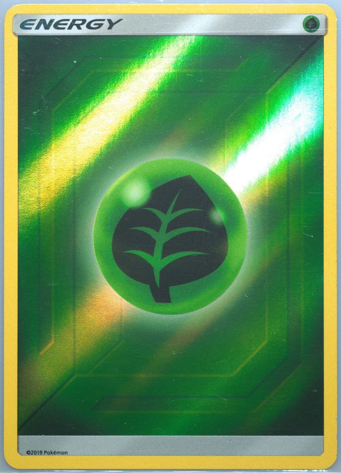 Grass Energy-Reverse Foil 2019 Pokemon Sun & Moon Hidden Fates