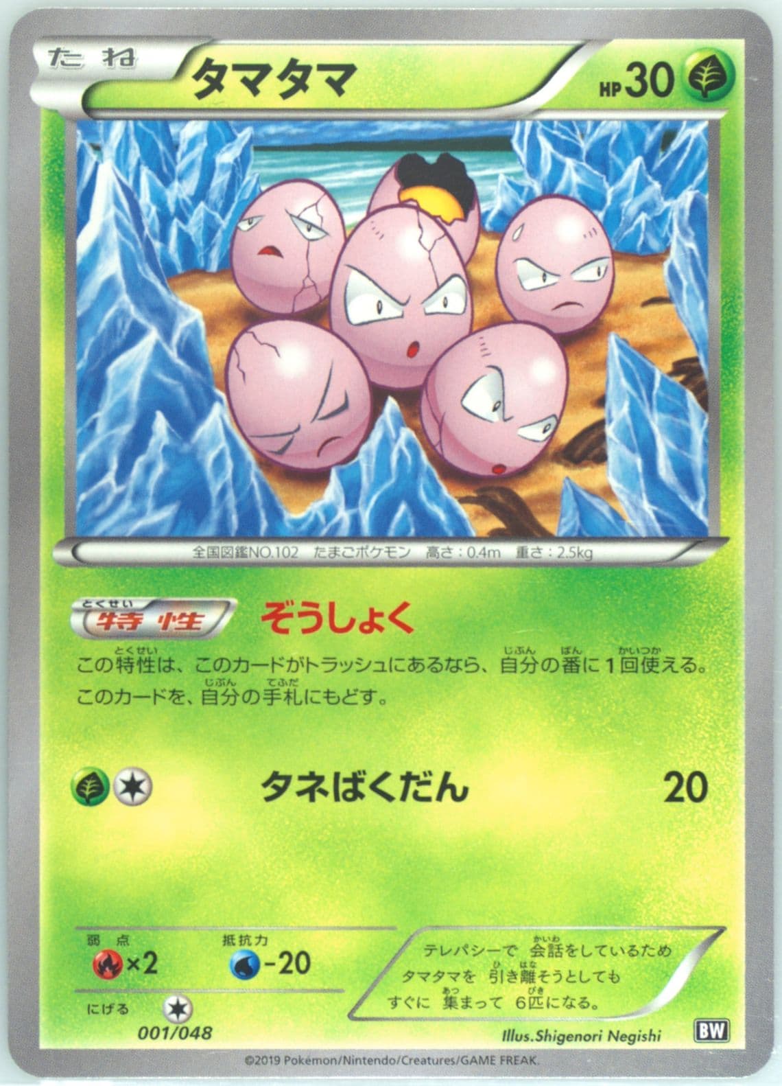 Exeggcute (001) 2019 Pokemon Japanese Extra Regulation Box