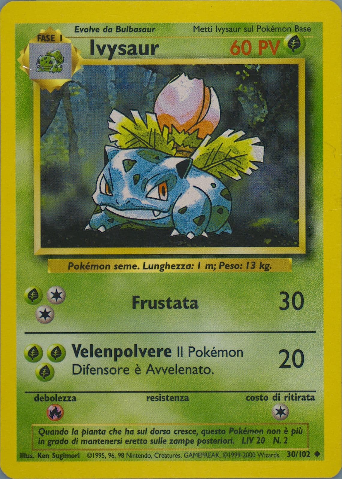 Ivysaur Italian (30) 2000 Pokemon Game