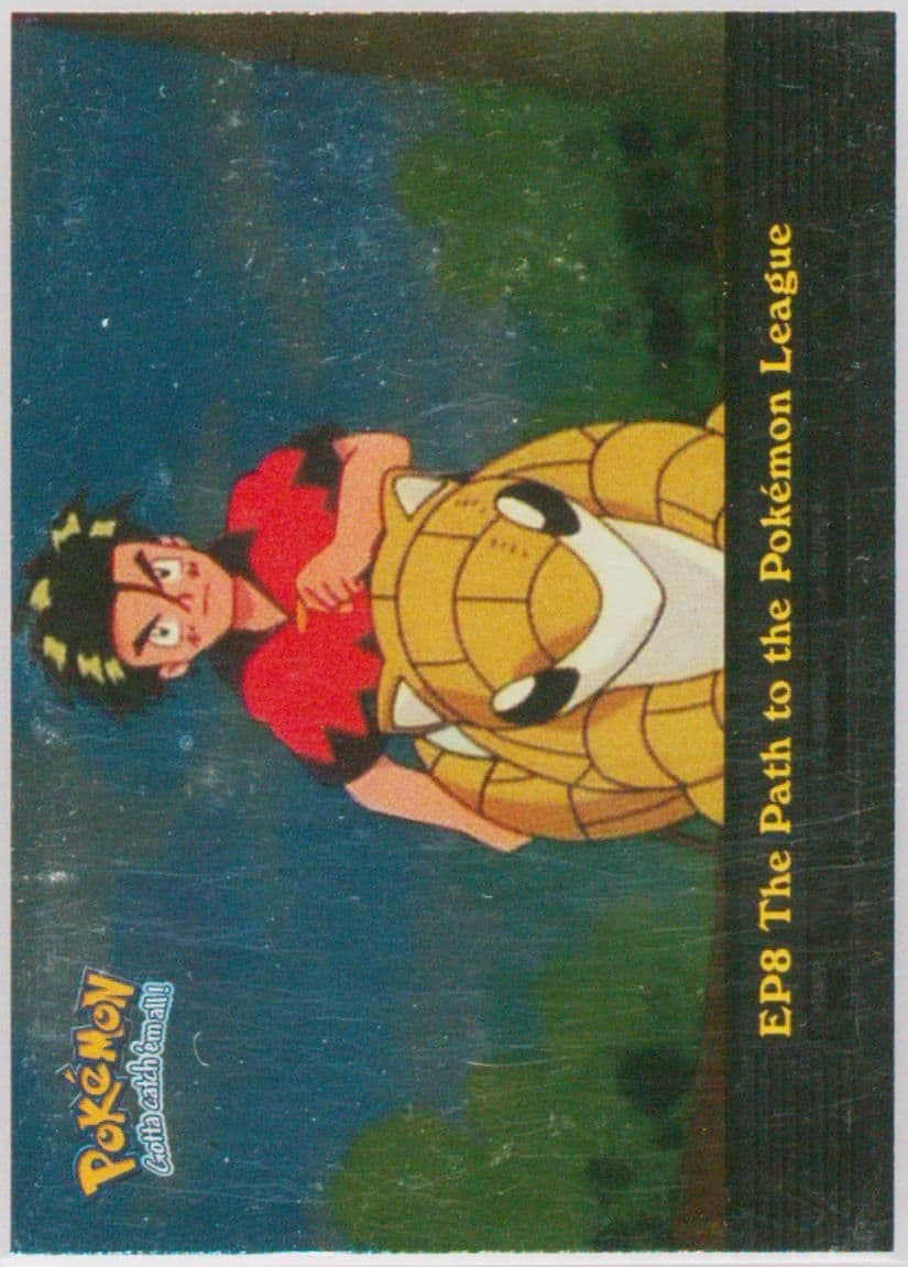 The Path to the Pokemon League Foil (EP8) 2000 Topps Pokemon TV Animation Series 2 Episode Cards