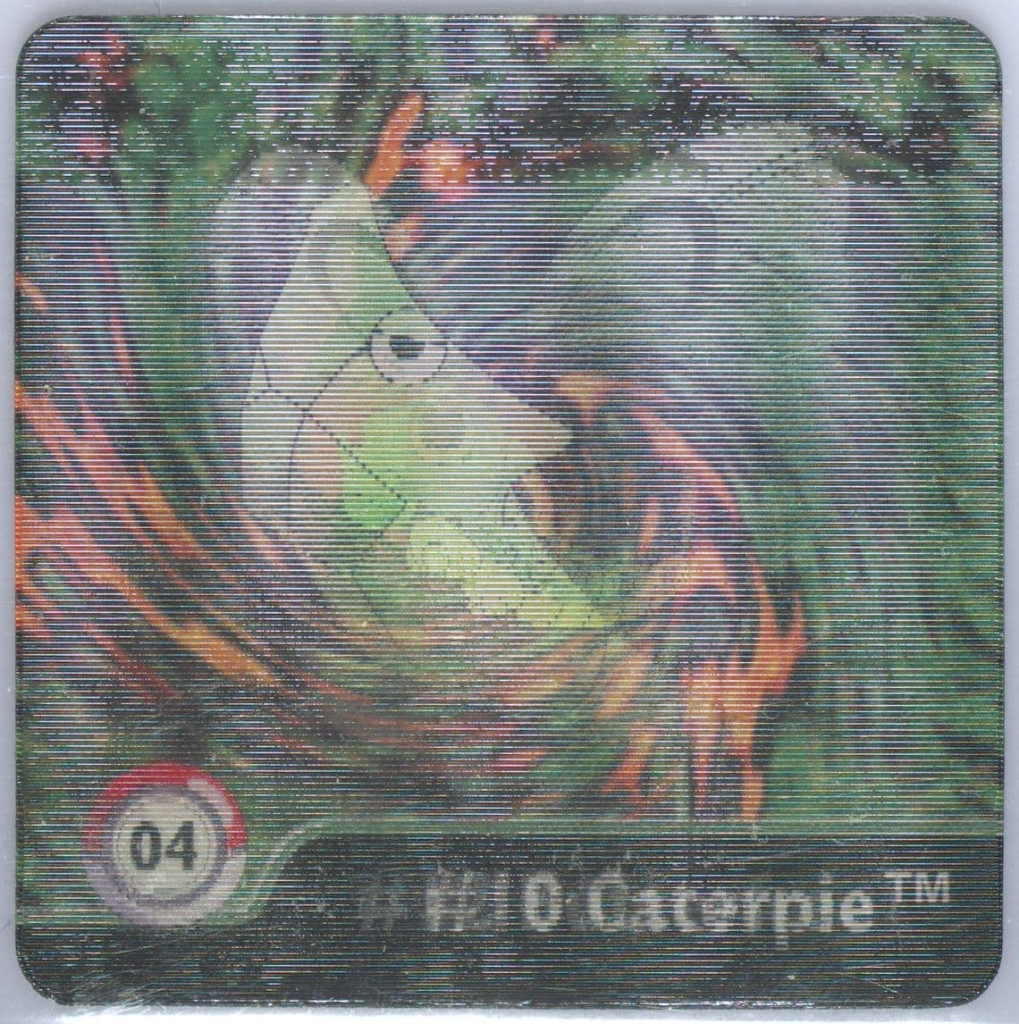 Butterfree/Caterpie/Metapod (4) 1999 Pokemon Action Flipz Series One
