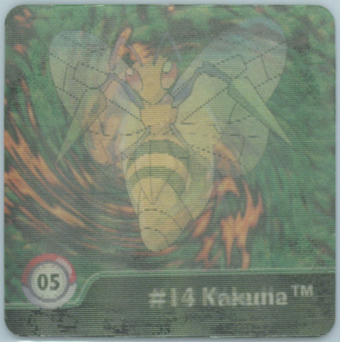 Beedrill/Kakuna/Weedle (5) 1999 Pokemon Action Flipz Series One