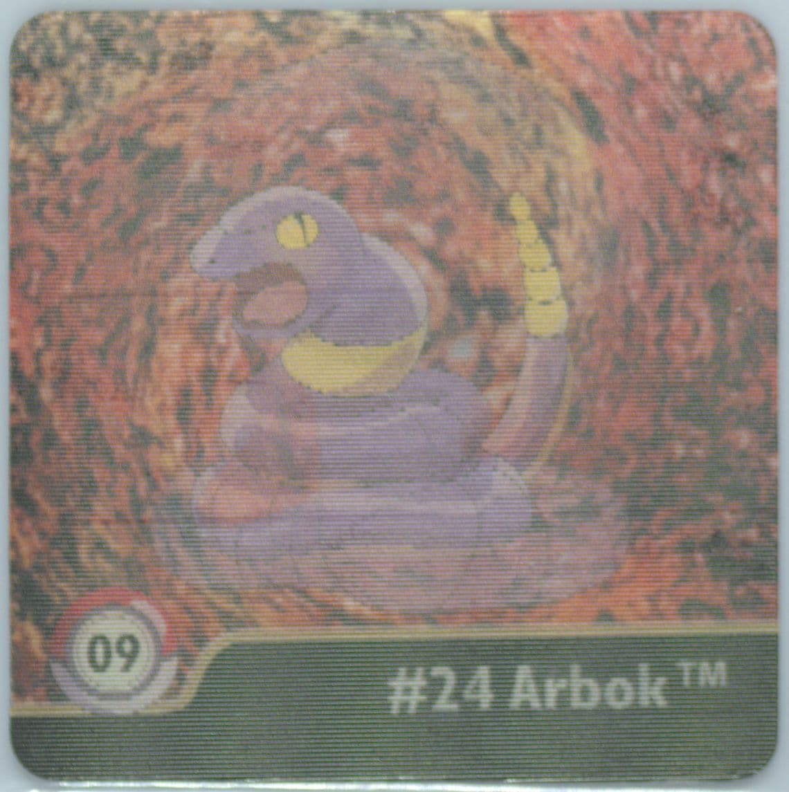 Arbok/Ekans (9) 1999 Pokemon Action Flipz Series One