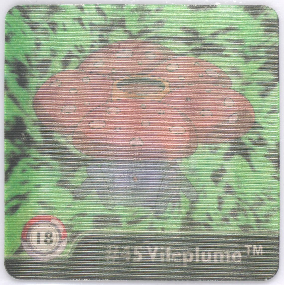 Gloom/Oddish/Vileplume (18) 1999 Pokemon Action Flipz Series One