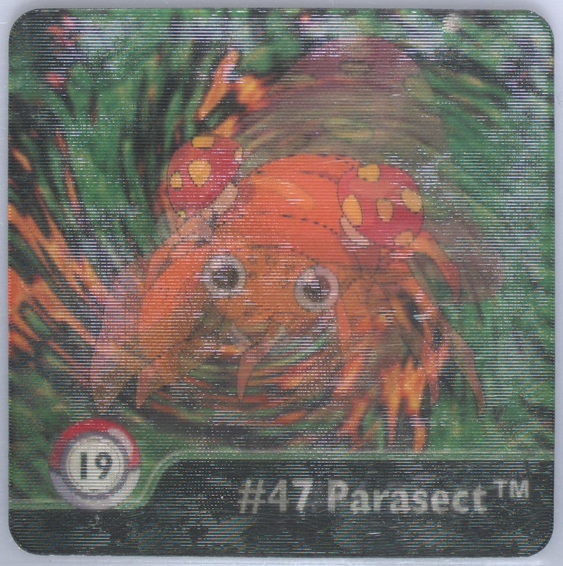 Paras/Parasect (19) 1999 Pokemon Action Flipz Series One