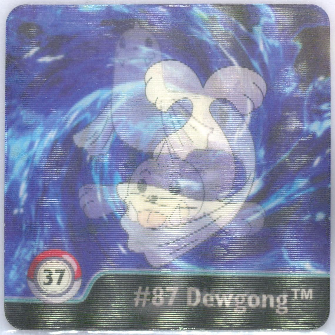 Dewgong/Seel (37) 1999 Pokemon Action Flipz Series One