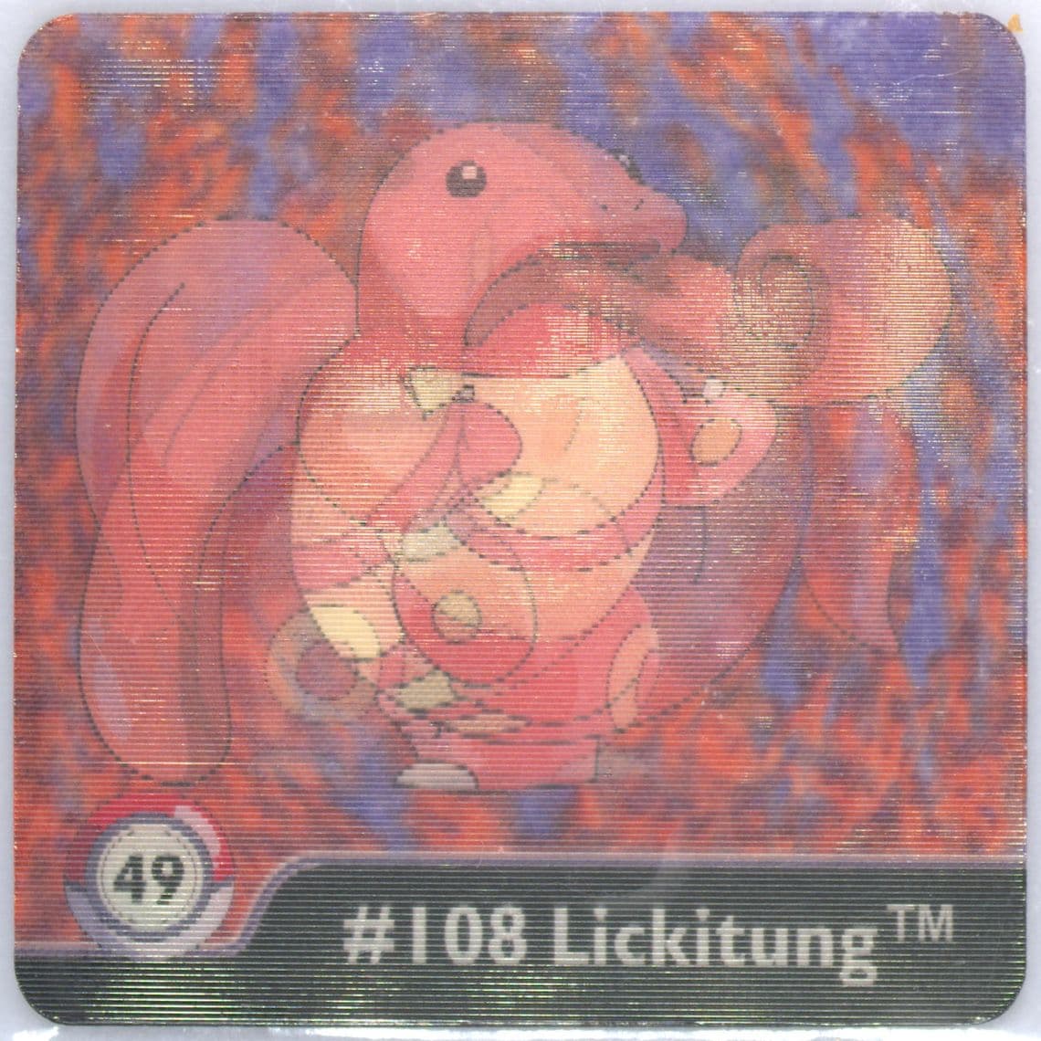 Lickitung (49) 1999 Pokemon Action Flipz Series One