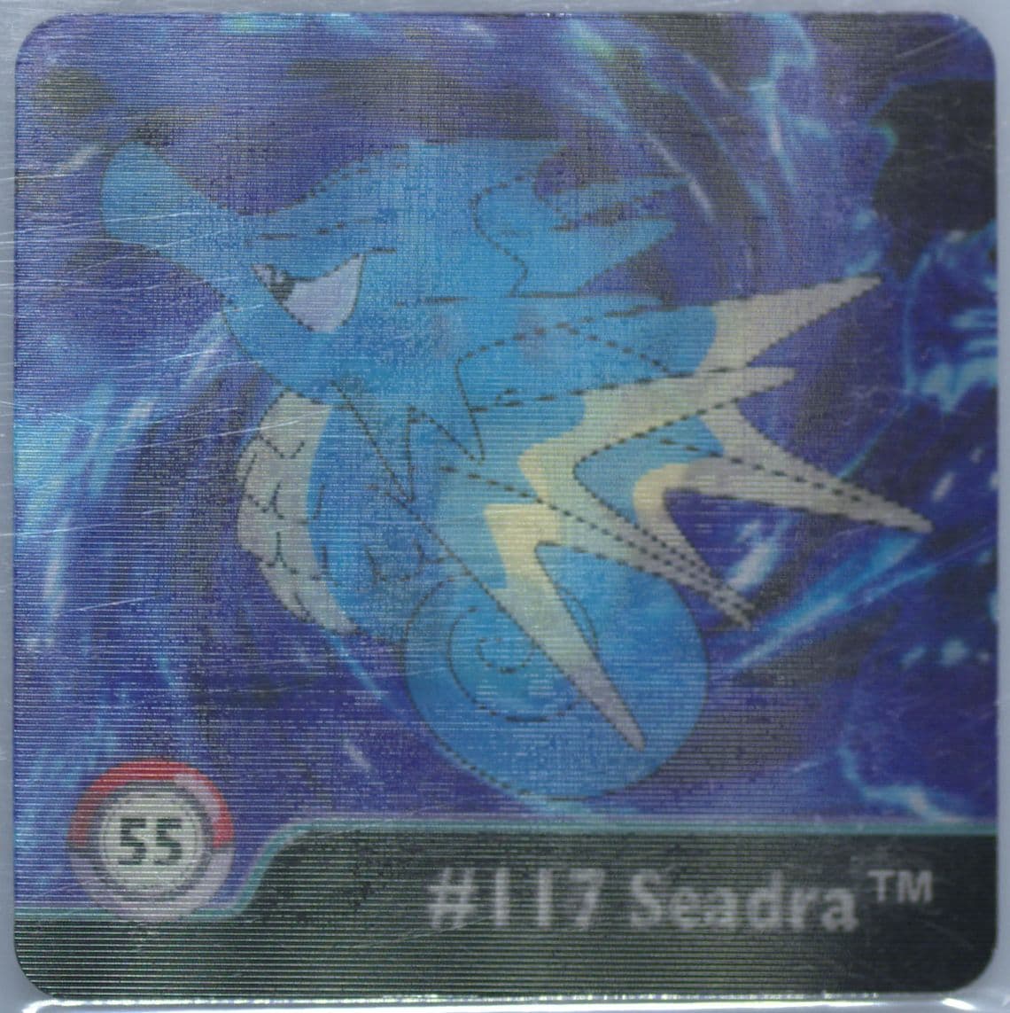 Horsea/Seadra (55) 1999 Pokemon Action Flipz Series One