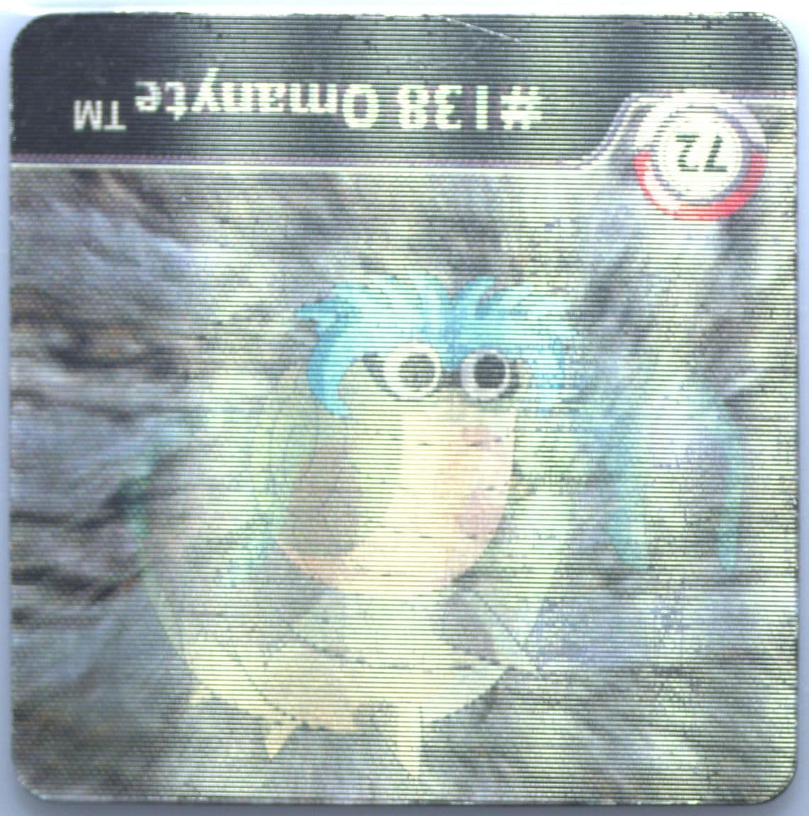 Omanyte/Omastar (72) 1999 Pokemon Action Flipz Series One