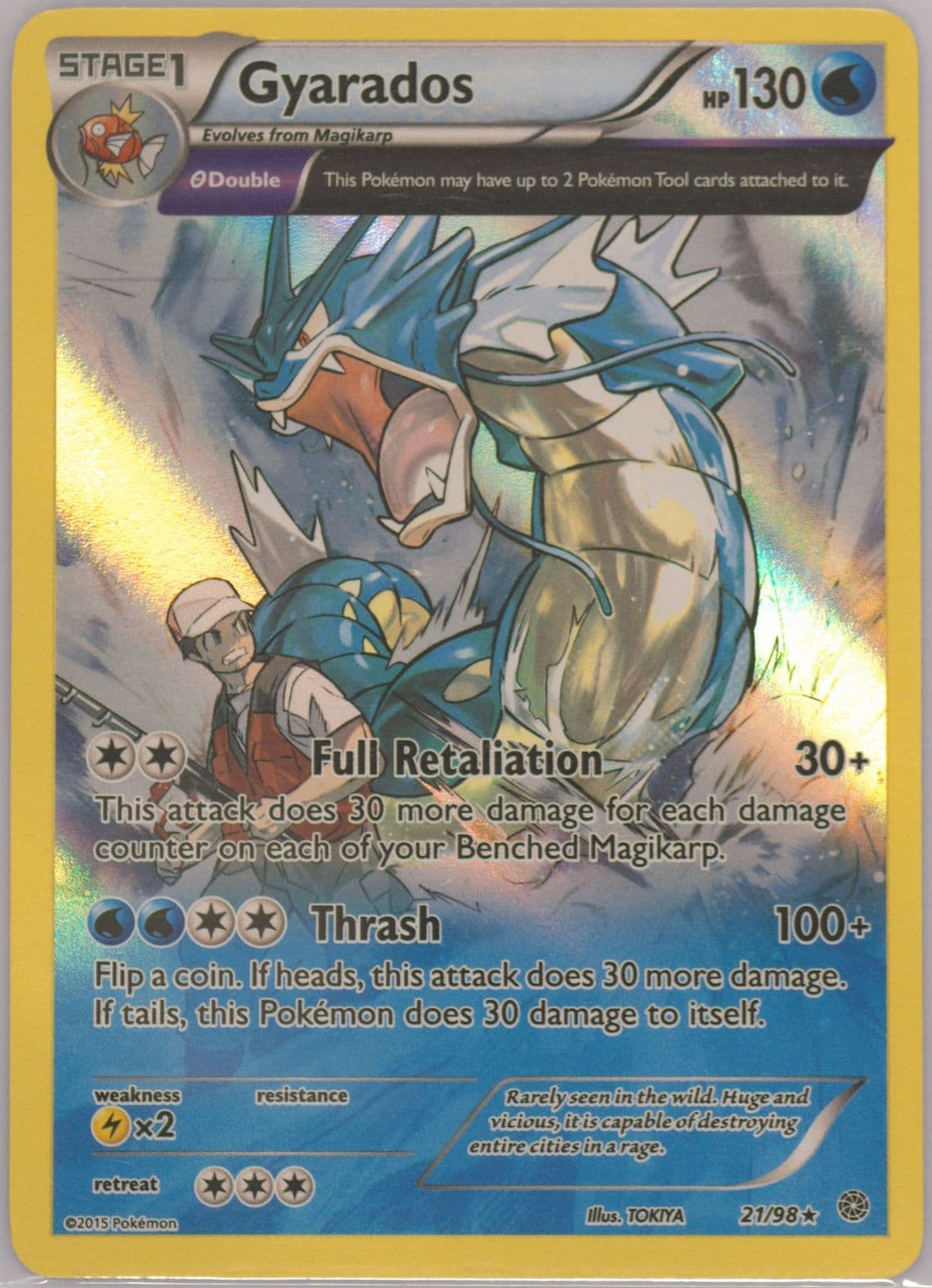 Gyarados Iron Tide Theme Deck (21) 2015 Pokemon XY Ancient Origins