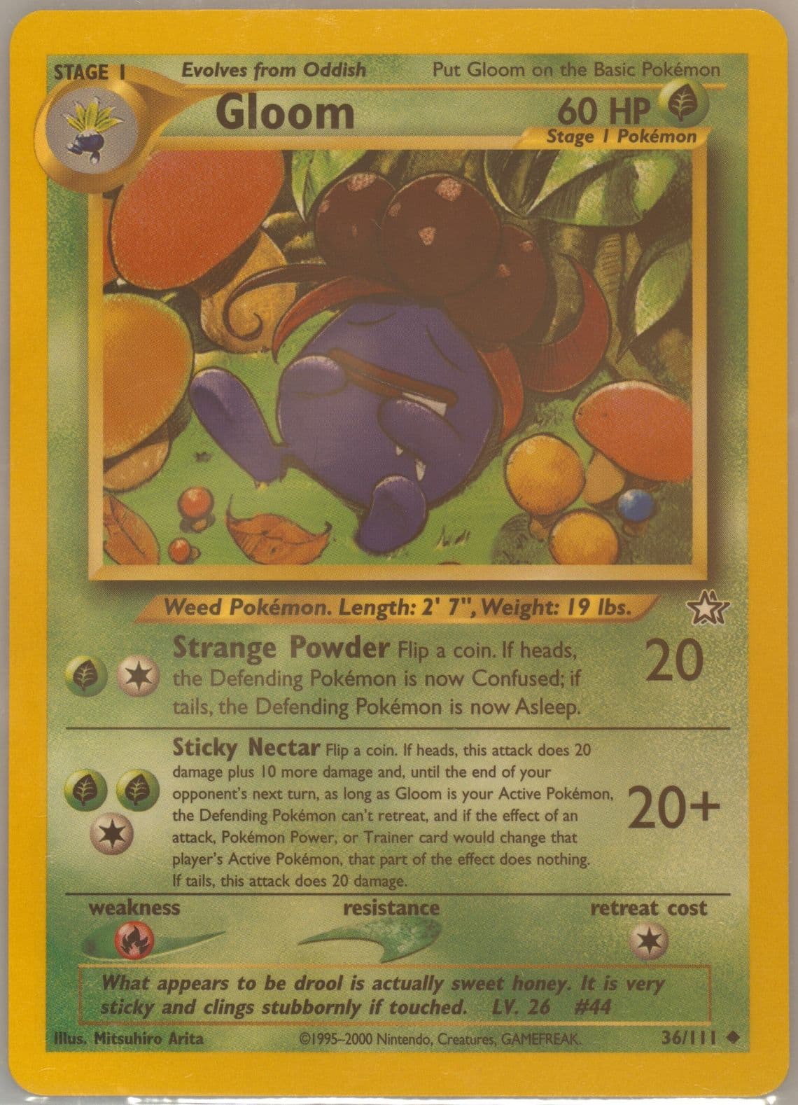 Gloom (36) 2000 Pokemon Neo Genesis