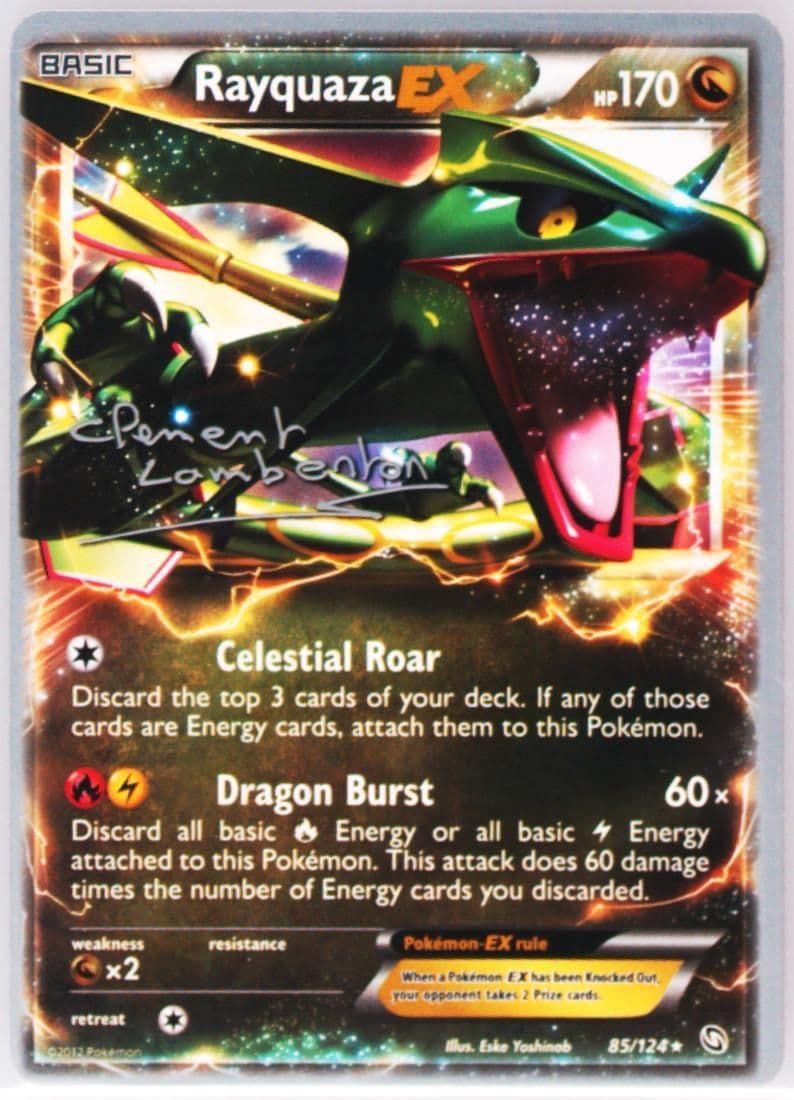 Rayquaza-EX Anguille Sous Roche (85) 2013 Pokemon World Championship Deck Promo